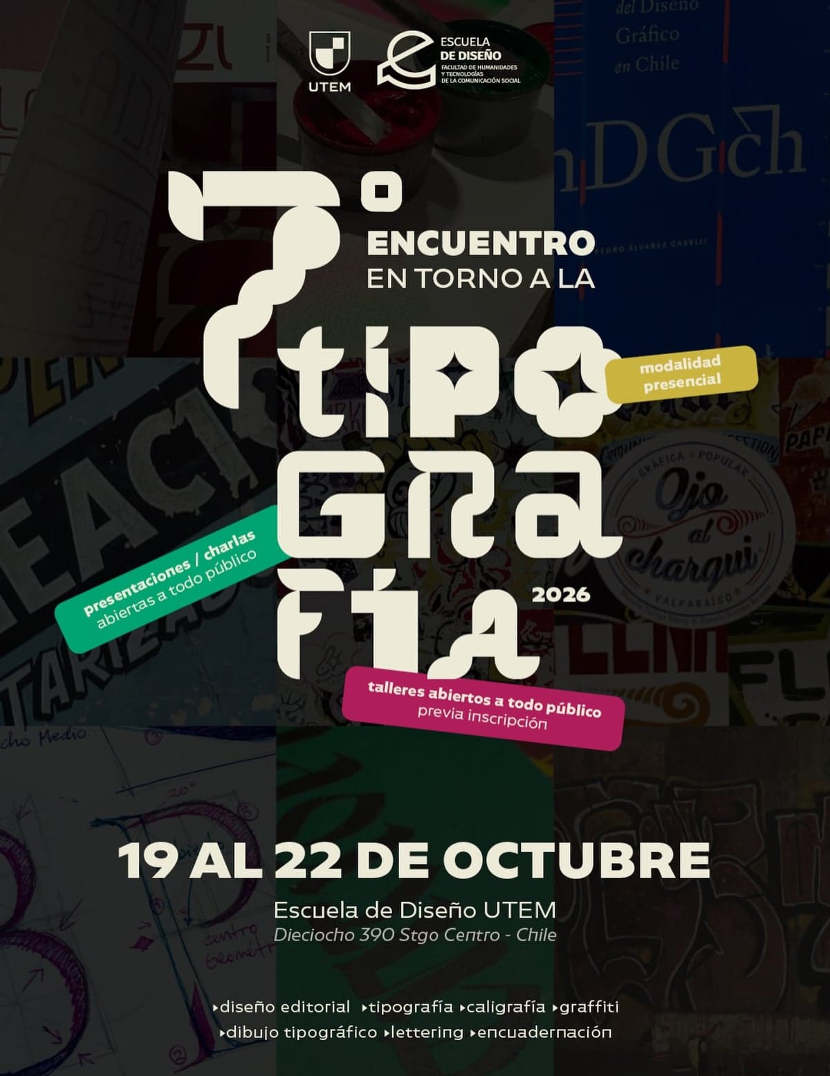 7º Encuentro en torno a la Tipografía en Escuela de Diseño UTEM