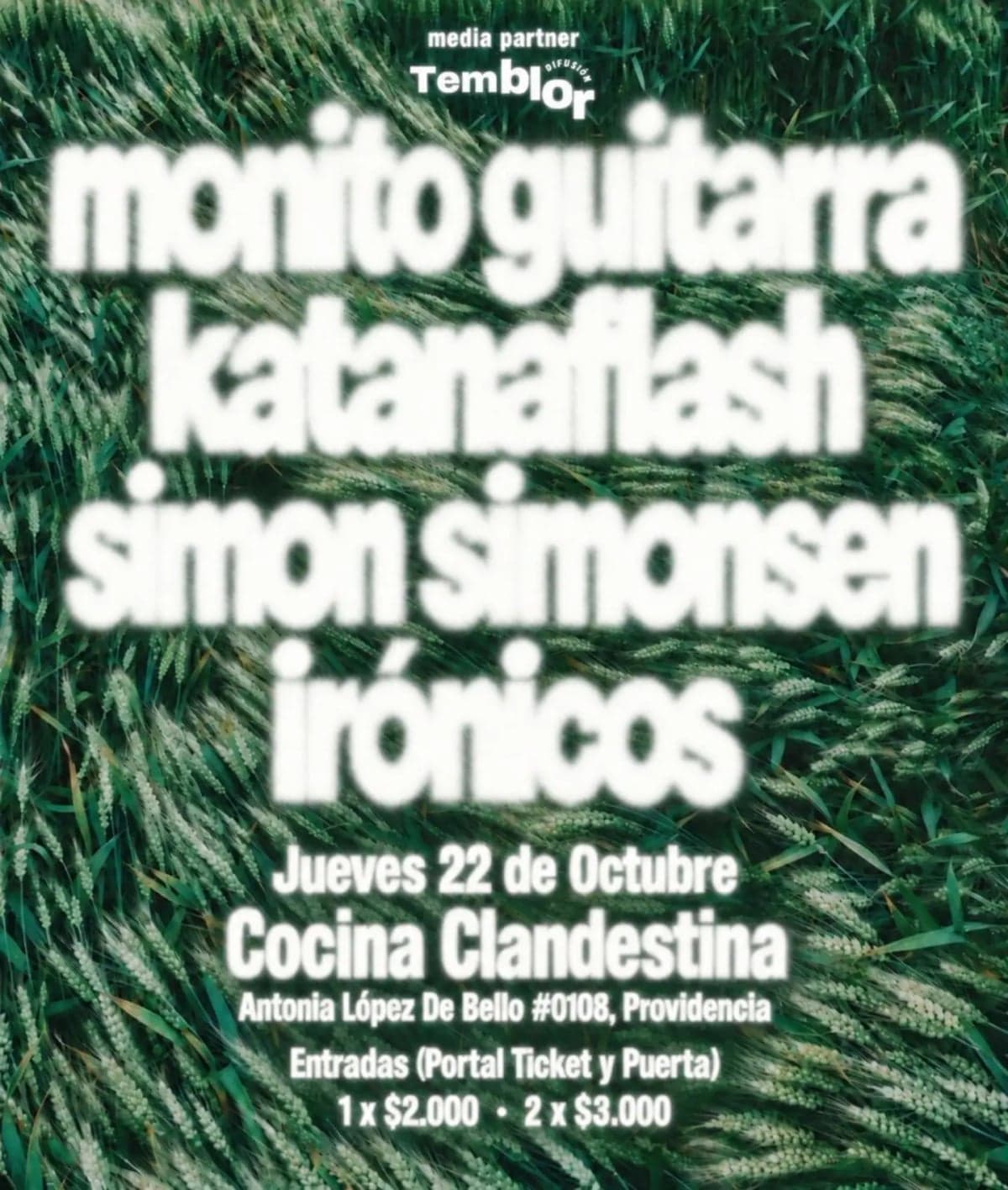 Música en vivo en Cocina Clandestina