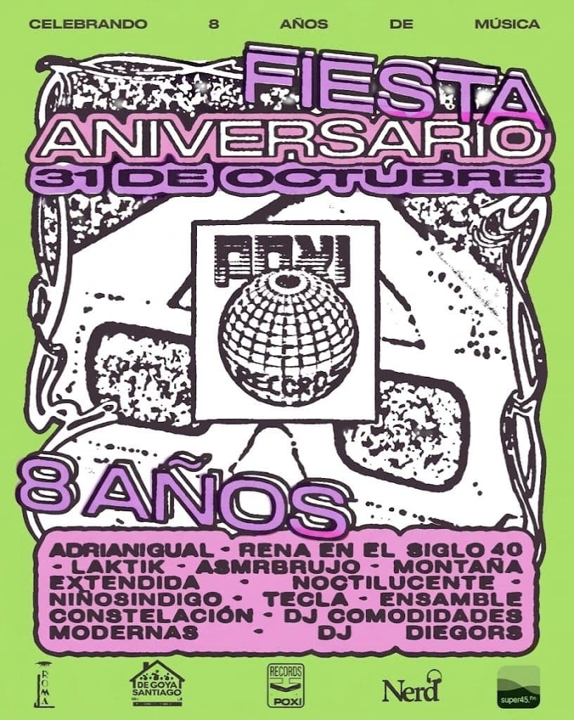 Fiesta Aniversario 8 Años de Poxi en Teatro Roma