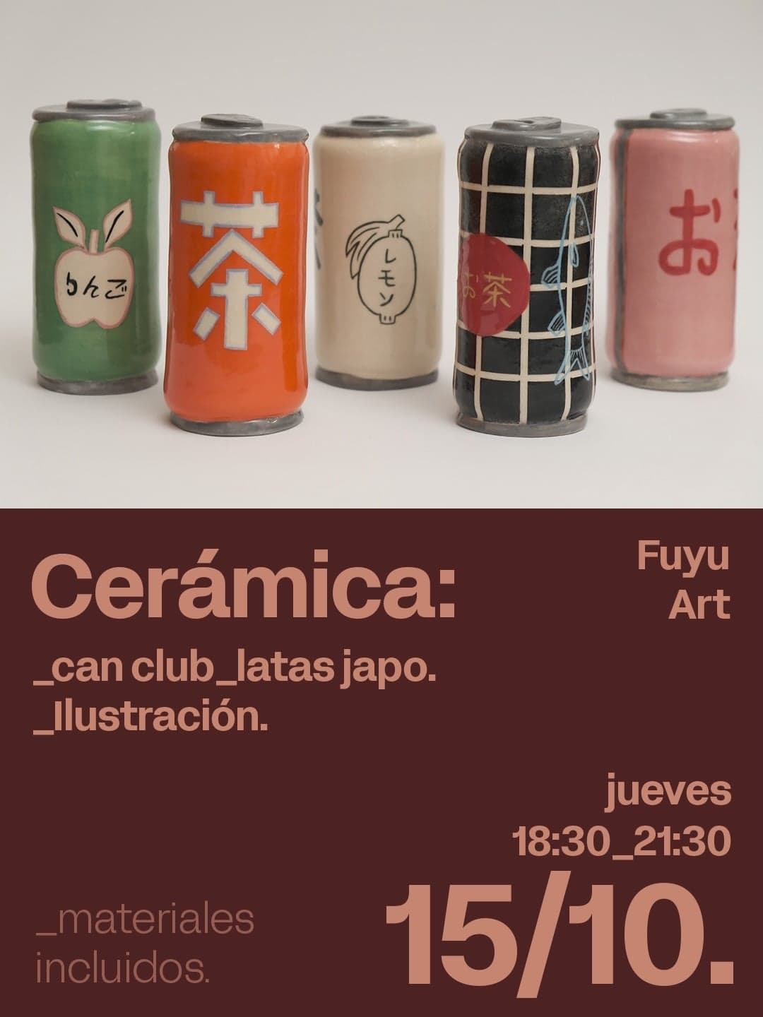 Taller de Cerámica: Can Club con Fuyu Art