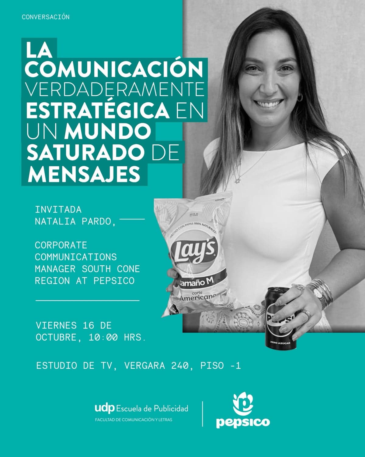 Natalia Pardo en UDP Escuela de Publicidad