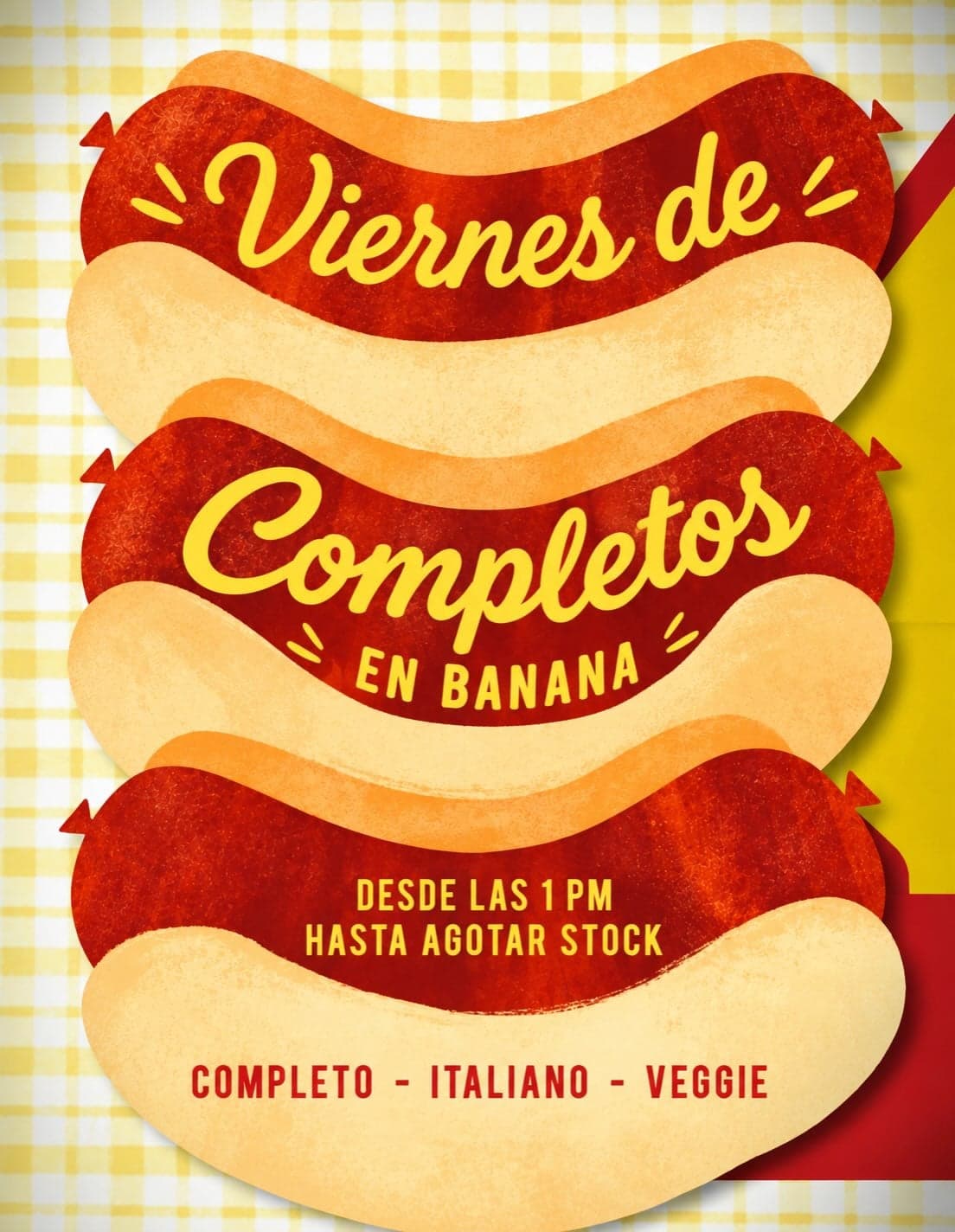 Viernes de completos en Banana Social Club