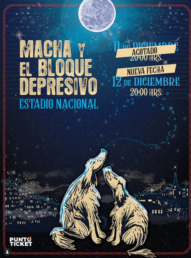 Macha y El Bloque Depresivo en Estadio Nacional